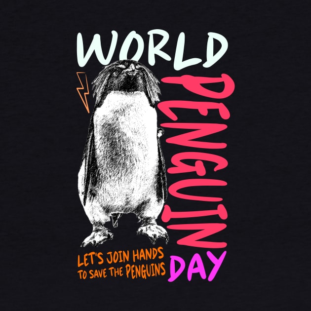 World Penguin Day 2024 happy day by ANNATEES